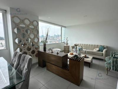 Venta de Departamento en Edificio Quo, Sector Mall del Sol, 3 Habitaciones V. B